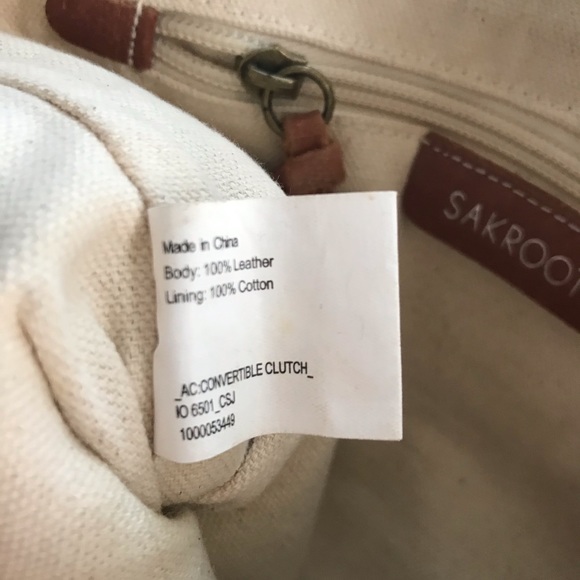 🛍3 for $25🛍 Leather SAKROOTS convertible clutch - Picture 9 of 9